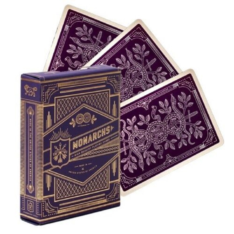 Board Game Illustration - Fioletowe karty do gry Monarch autorstwa