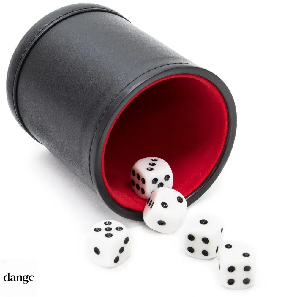 Board Game Yahtzee - Skórzany kubek do gry w kości