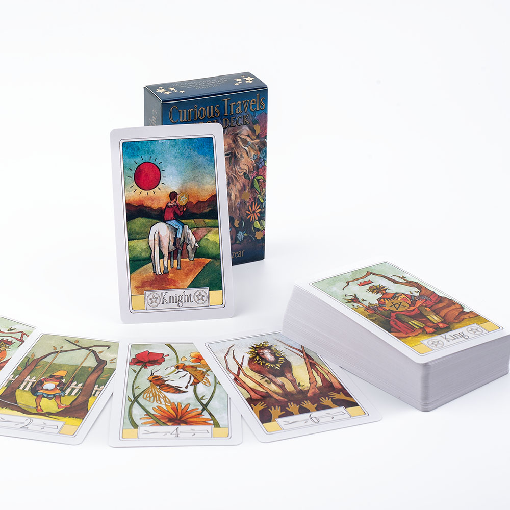 Board Game Illustration - Ciekawe podróże Tarot 10,3 * 6