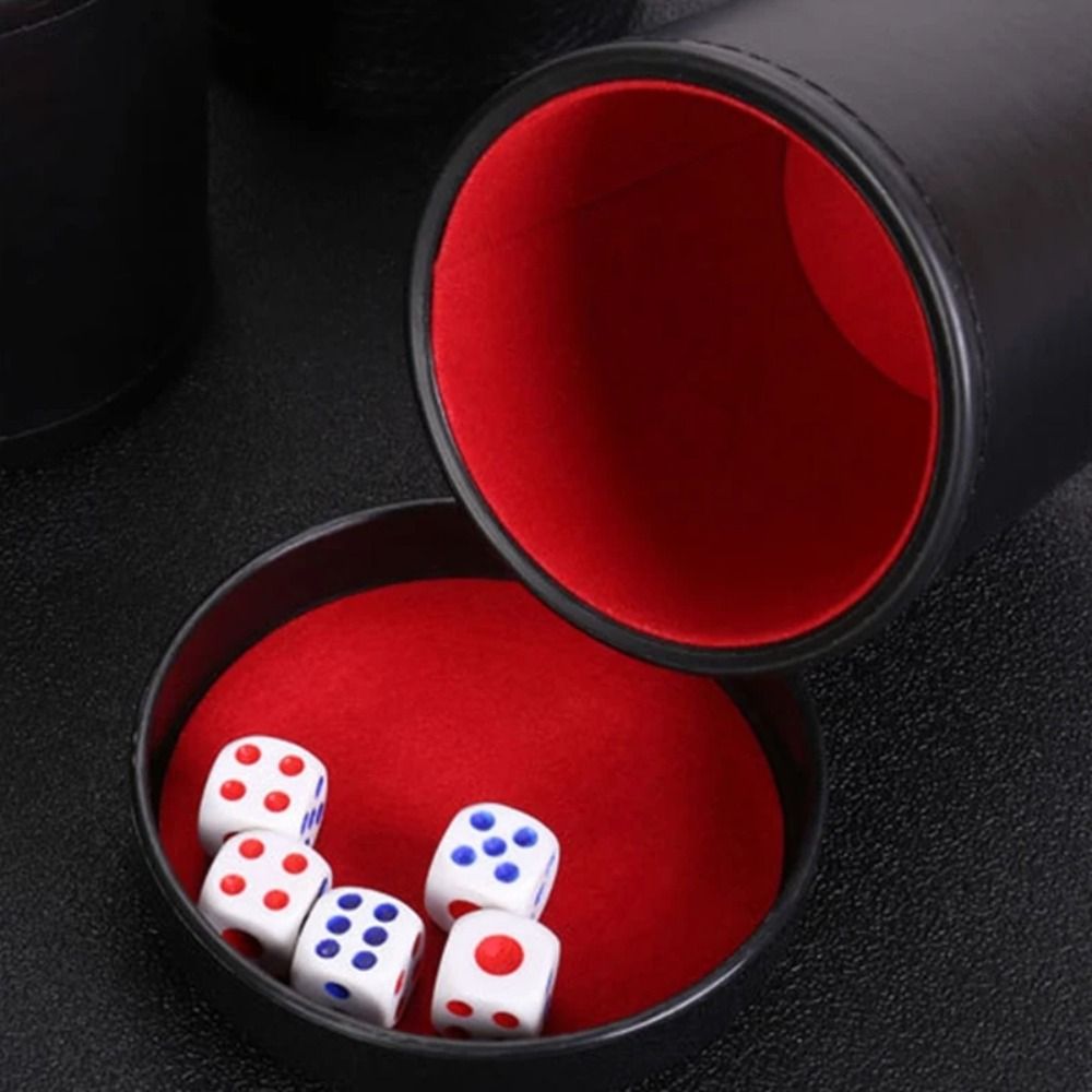 Board Game Yahtzee - Skórzany kubek do gry w kości