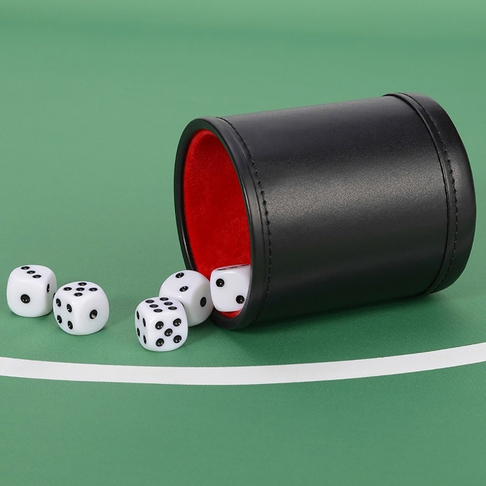 Zestaw skórzanych kubków do ko – Board Game Yahtzee recenzja i cena