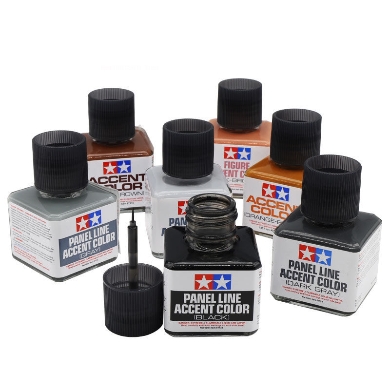Farba emaliowa Panel Line Acce – Tamiya Model Paint Set recenzja i cena