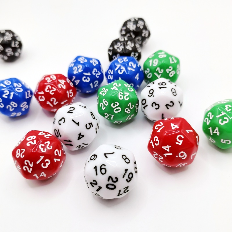 5szt Cube 30 Sides D30 kostki  – Board Game Yahtzee recenzja i cena