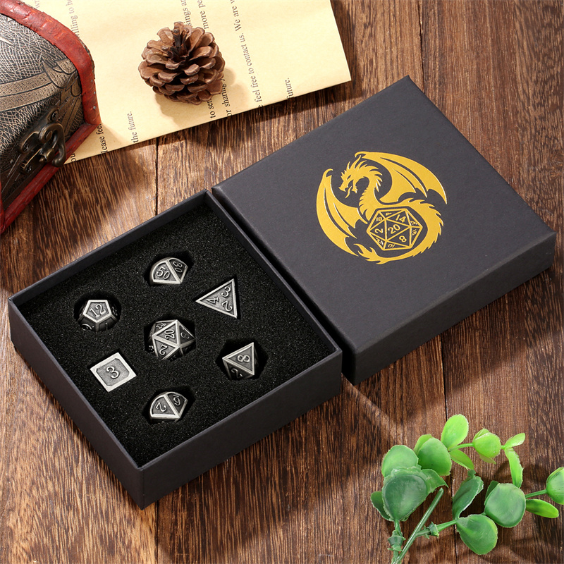 7 sztuk/zestaw Metalowe Kostki – Board Game Roleplay recenzja i cena