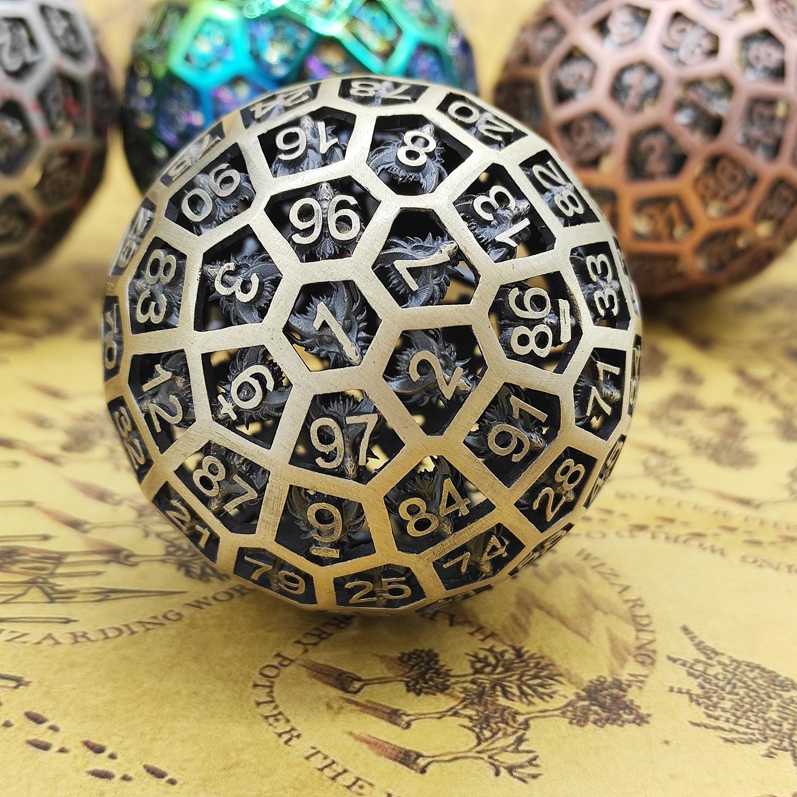 Metalowe wydrążone D100 DND ze – Board Game Roleplay recenzja i cena