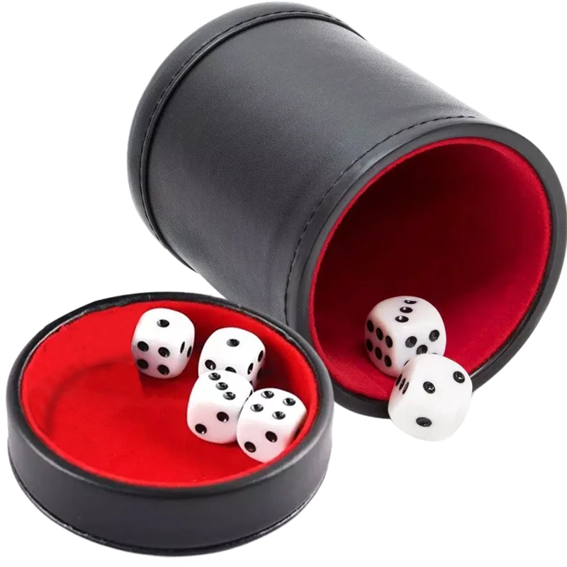 Skórzany kubek na kości z pokr – Board Game Yahtzee recenzja i cena