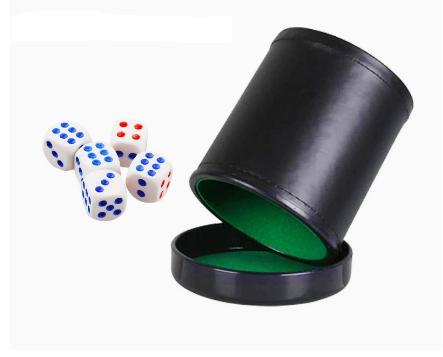 Skórzany kubek na kości z pokr – Board Game Yahtzee recenzja i cena